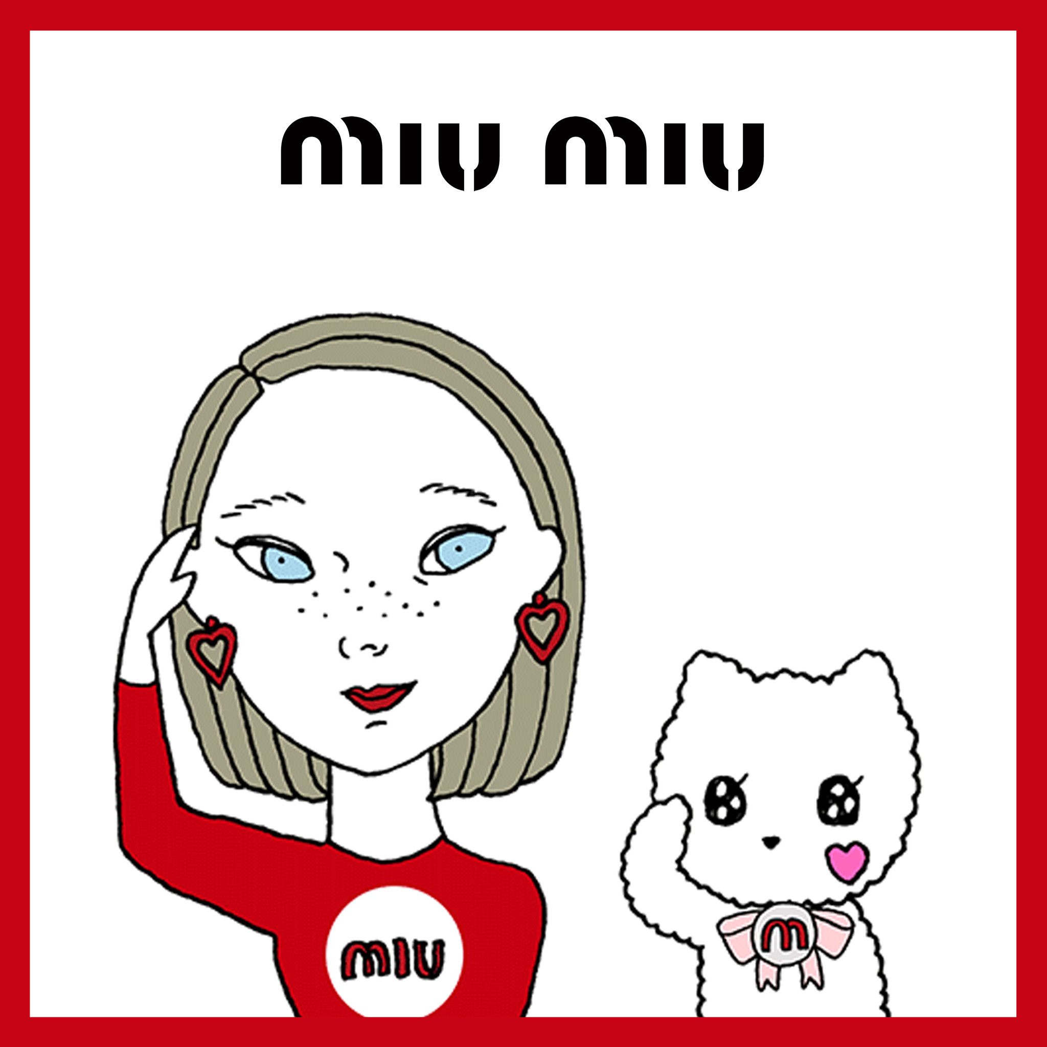 Miu Miu Lineスタンプをリリース プラダ ジャパン株式会社のプレスリリース