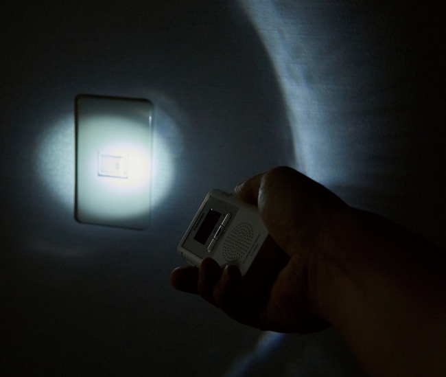 LEDライト使用時のイメージ