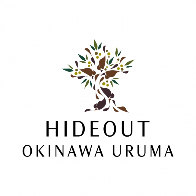 HIDEOUT OKINAWAURUMA Logo designed by MHAK