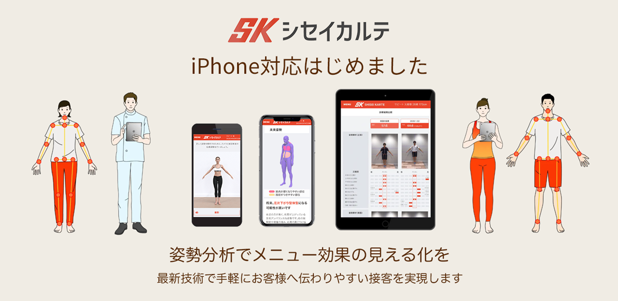 姿勢分析システム シセイカルテ が Iphoneでも姿勢分析を可能に トライアルキャンペーンも実施 株式会社sapeetのプレスリリース