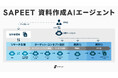 資料を競争力の源泉へ。複数のAIエージェントが戦略的に協働し、読み手を動かす一貫性のある資料を作成「SAPEET 資料作成AIエージェント」提供開始