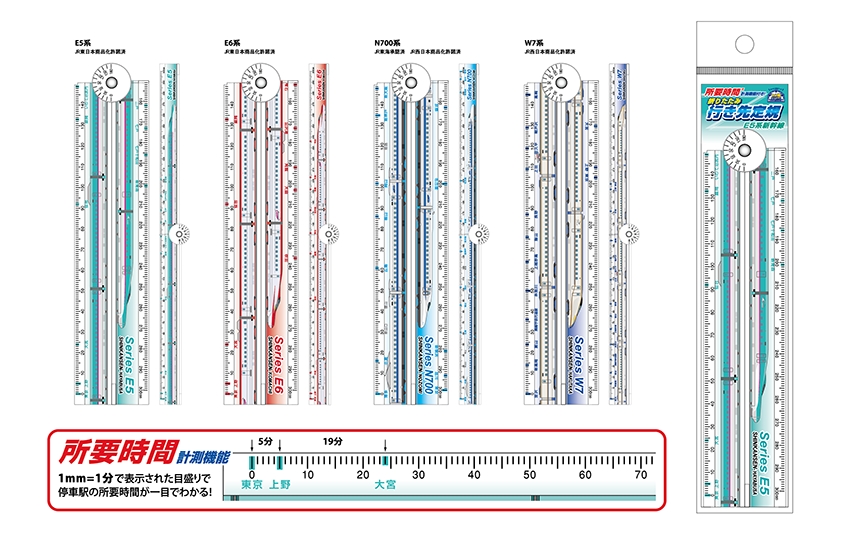 新幹線停車駅の所要時間が一目でわかる！所要時間計測機能付き「折りたたみ行き先定規」新発売｜株式会社ヘソホールディングスのプレスリリース
