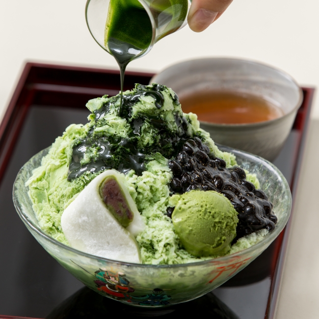 夏間近 東京駅で 本格的な宇治茶を使った京の雅なかき氷が楽しめます 株式会社福寿園のプレスリリース