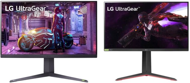 図1：LG UltraGear(TM)ゲーミングモニター「32GQ850」（左）および「27GP850」（右）のイメージ（提供元：LG）