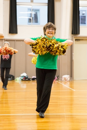 練習中の滝野さん