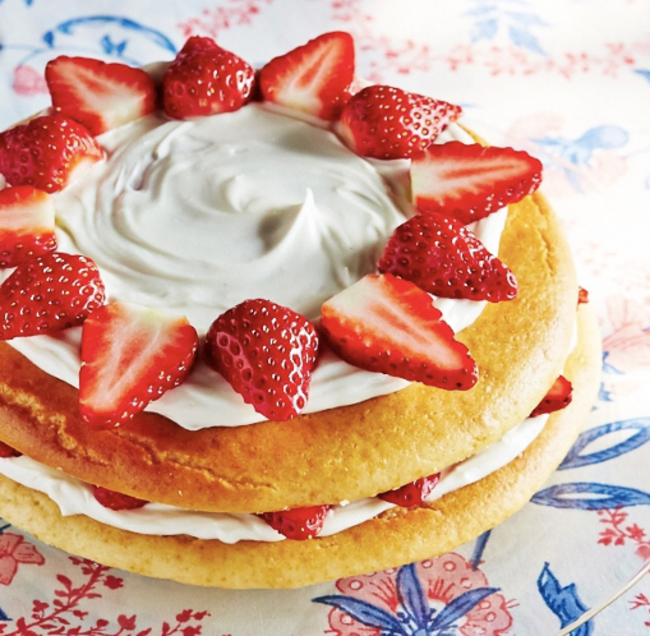 イチゴの シートケーキ