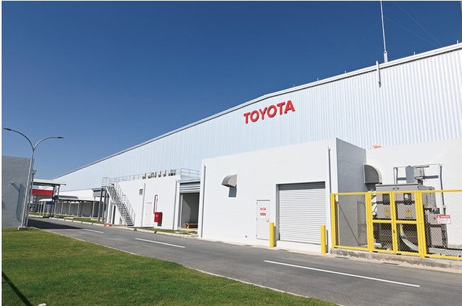 今年2月に開業予定だったティラワ経済特区内にあるトヨタの工場
