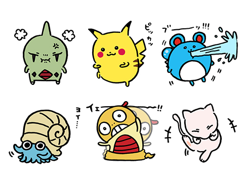 自由すぎるポケモンたちが 動くlineスタンプになって登場 イザ