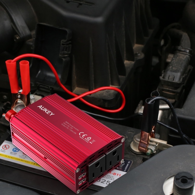 車内での充電はこれ1つで十分！AUKEYカーインバーター PA-V2が新発売！コンセント、高出力USBともポートは2つ、長距離のドライブに1台 準備しておけば便利♪｜AUKEY INTERNATIONAL LIMITEDのプレスリリース