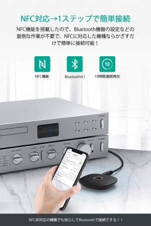 Aukey Bluetoothレシーバー Br C16が半額オフ Nfc機能搭載で かざすだけで簡単に接続可能 Aukey International Limitedのプレスリリース
