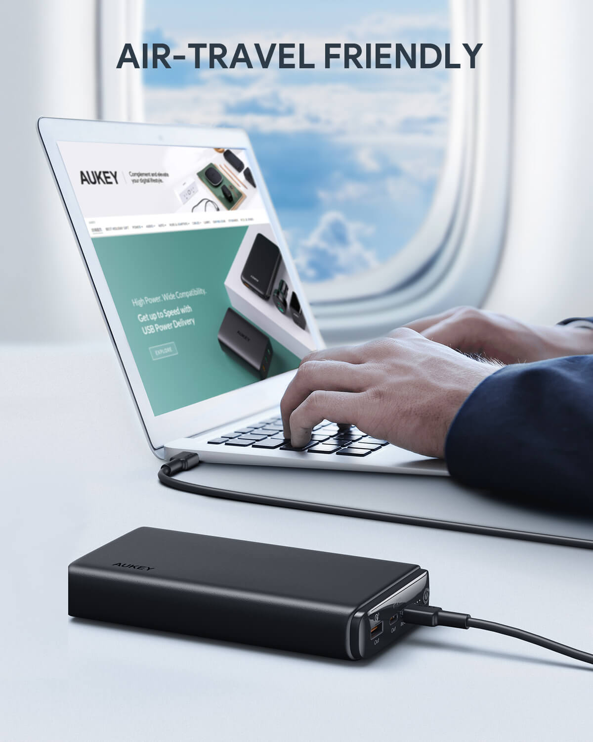 Aukey最大65w出力でノートパソコン用mah大容量モバイルバッテリーpb Y24が31 オフ Pd3 0 Qc3 0を両搭載した Aukey International Limitedのプレスリリース