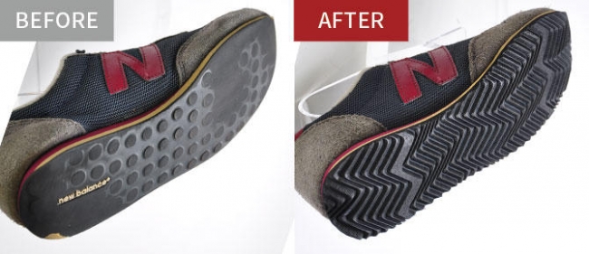 スニーカー 靴底張替え修理例