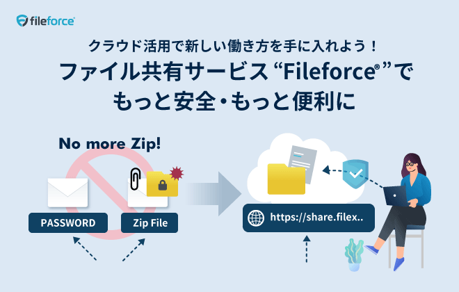 No More Zip 企業の安全 効率的なファイル共有サービス Fileforce ファイルフォース株式会社のプレスリリース