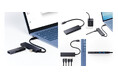 直付けケーブル&薄型ボディーで持ち運びに便利!USB 10GbpsとUSB 5Gbpsから選べるUSB Type-C×2、USB-A×2ポートのUSBハブを新発売