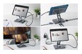 ドッキングステーション機能を搭載！ポート拡張や映像出力に対応するタブレットスタンドを新発売