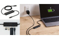 充電ケーブルがUSBハブに！USBポートの増設とパソコンの充電がこれ1台で実現する充電ケーブル一体型 USBハブを新発売