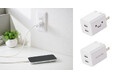 スマホ・イヤホンなど毎日の充電に便利！しろちゃんデザインとホワイトから選べるUSB Type-C 2ポート搭載のAC充電器を新発売