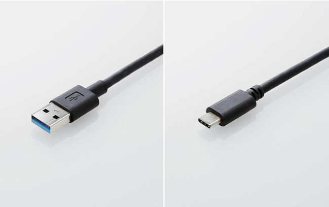  接続するパソコンのポートの種類にあわせて USB-AとUSB Type-C(USB-C)の2タイプをご用意