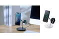 マグネットで固定して机周りスッキリ!iPhone、AirPods、Apple Watchなどを3台まとめて充電できる3in1のQi2規格ワイヤレス充電スタンドを新発売