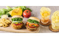ジューシーなお肉と国産夏野菜を味わうバーガー夏バテ知らず!【サマーリフレッシュフェア】ひんやりゴロッと果実氷のレモネードも登場!