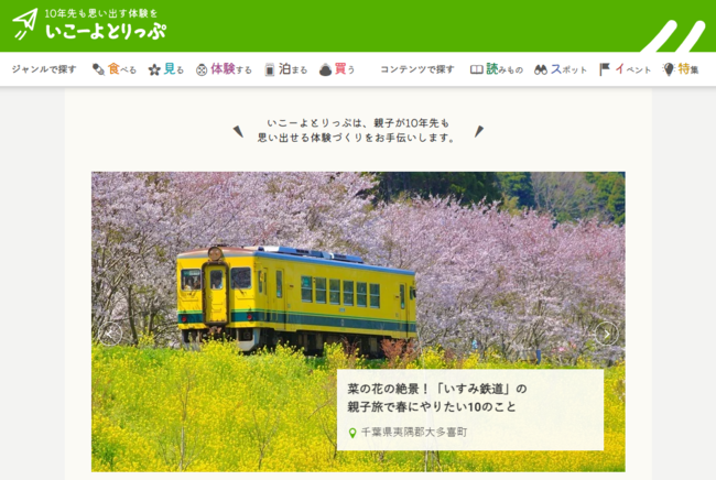 いこーよとりっぷ PCサイトイメージ いこーよとりっぷ PCサイトイメージ