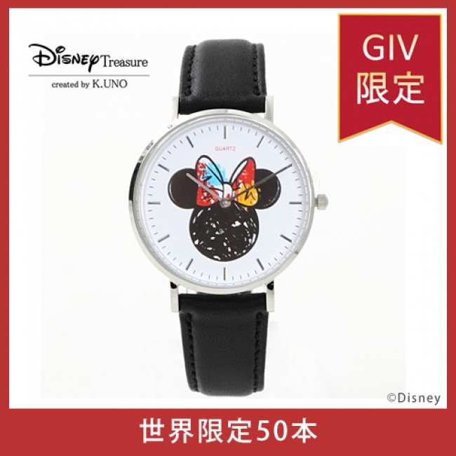 世界限定50本 ミニーマウス の可愛いシルエットが特徴のシリアルナンバー入り腕時計を オンラインストアgiv ギヴ が新発売 Jjnet
