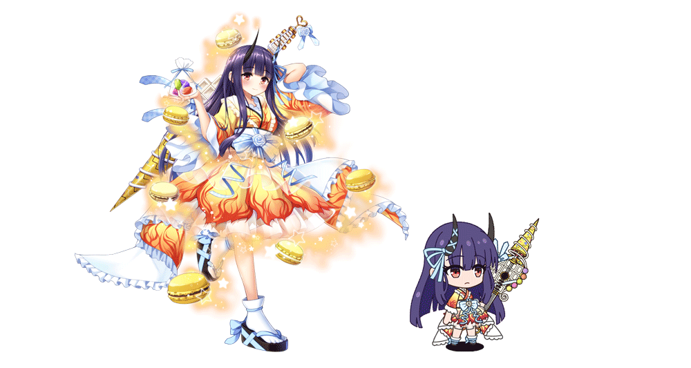 ふわふわ マカロン をイメージした衣装の ラーシャ Cv 野口瑠璃子さん 登場 新感覚リズムファンタジーrpg ナナリズムダッシュ 株式会社サミーネットワークスのプレスリリース