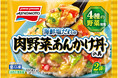 ４種の野菜と豚バラ肉を海鮮塩だれで楽しむ＜肉野菜あんかけ丼の具＞新発売
