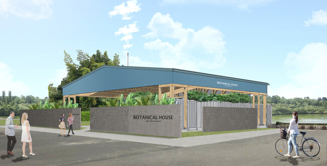 公園の中央・大池に面して佇む「BOTANICAL HOUSE」