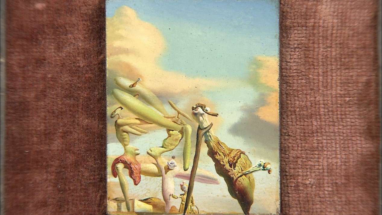 【絵画油絵】題名：一億円（原寸大） 絵画油絵】題名：一億円（原寸大）