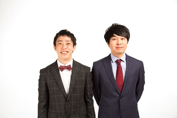 さらば青春の光。左；森田哲矢さん、右；東ブクロさん