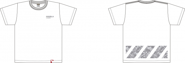 GODZILLA CAMO T-shirt　タイプC (ホワイト)