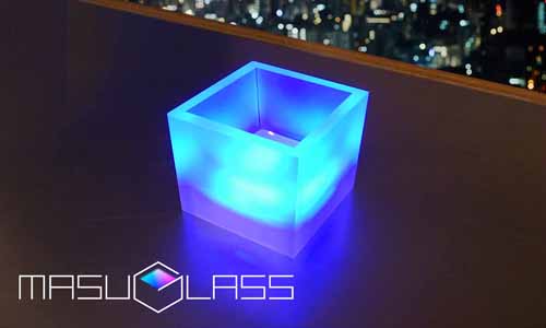 光りが生み出す新しいコミュニケーション「MASU GLASS」