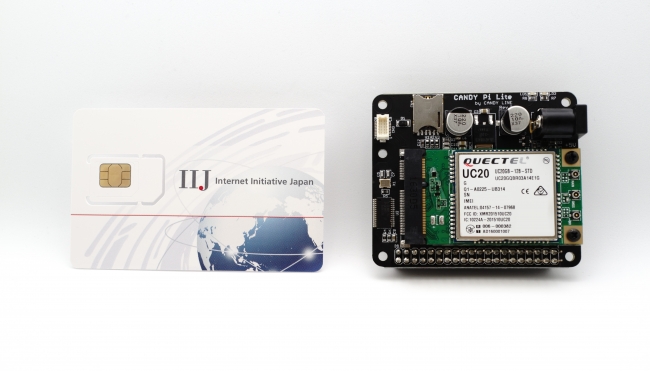 IIJモバイルサービス／タイプI SIMカードとCANDY Pi Lite 3G