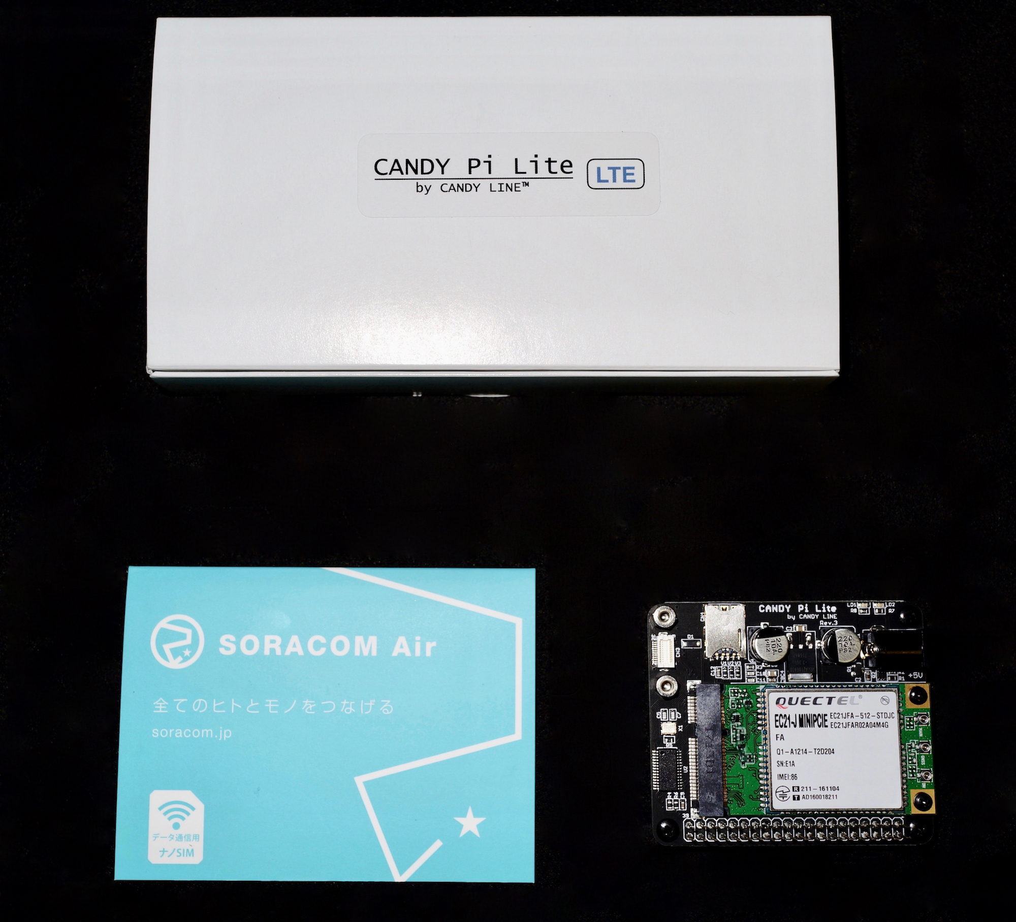 SORACOM Air SIMカードとCANDY Pi Lite (3GまたはLTE)のセットを9月28