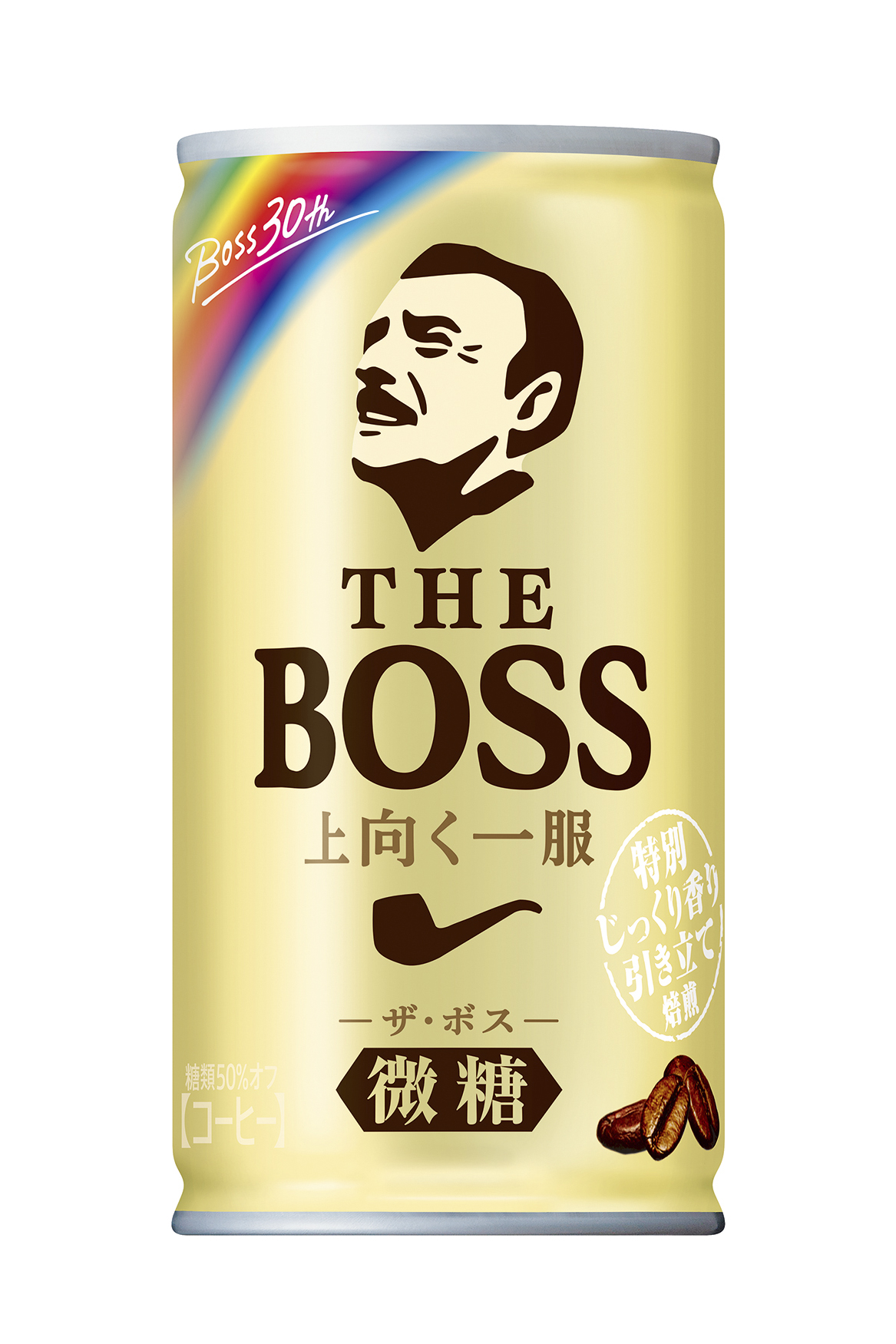 サントリーコーヒー「ＢＯＳＳ」発売３０周年「ザ・ボス 微糖 上向く