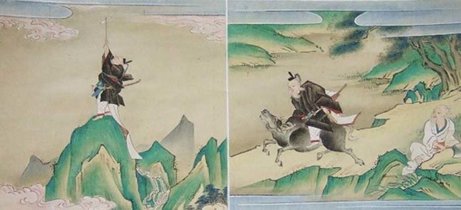 《天満宮縁起画伝(藤田家本)第5幅(部分)》 基山町 藤田家蔵 ※期間中展示替えあり 《天満宮縁起画伝(藤田家本)第5幅(部分)》 基山町 藤田家蔵 ※期間中展示替えあり