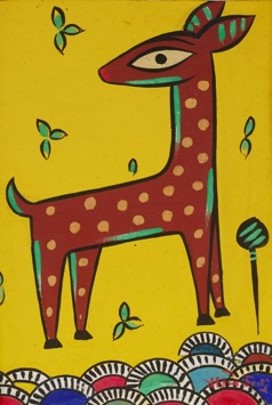 ジャミニ・ロイ 子鹿 1887-1972年 インド
