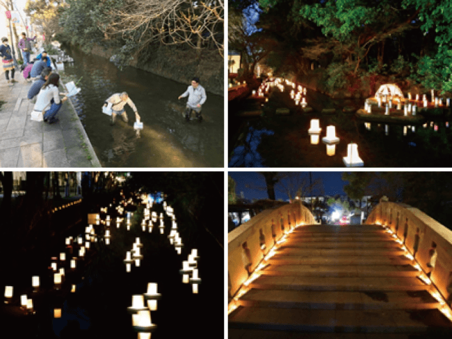 松原川ライトアップひな祭り