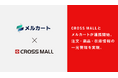 複数ネットショップ一元管理クラウドサービス「CROSS MALL」、次世代クラウド型ECサイト構築プラットフォーム「メルカート」と連携
