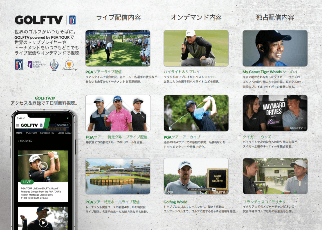 世界トップレベルのゴルフがここに集結 ゴルフ専門動画配信サービス Golftv の日本語版が本格的に始動 ディスカバリー ジャパン合同会社のプレスリリース
