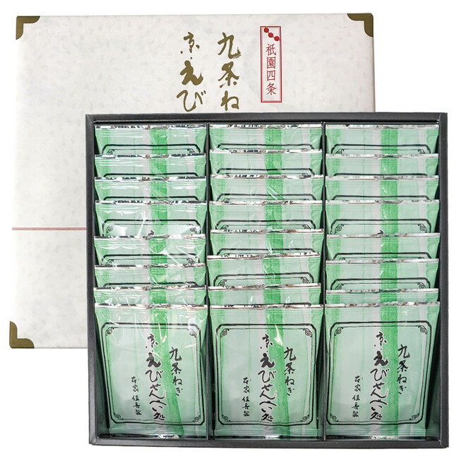 九条ねぎ京えびせんべい 24枚入 九条ねぎ京えびせんべい 24枚入