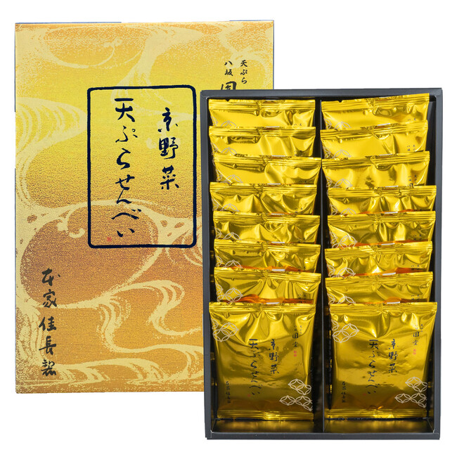 京野菜天ぷらせんべい16枚入 京野菜天ぷらせんべい16枚入