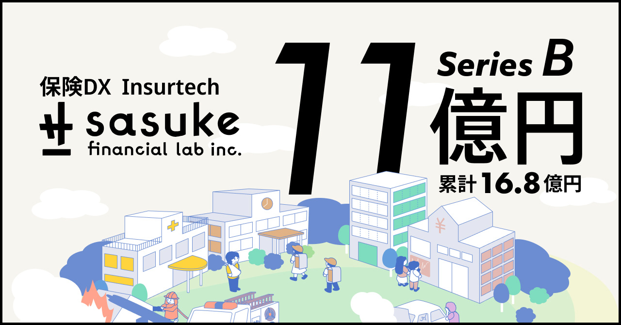 Insurtech業界をリードするsasuke Financial Lab がシリーズbで11 2億円 累計16 8億円となる資金調達を実施 開発体制を強化し 保険業界のdx化を加速 Sasuke Financial Lab のプレスリリース Insurtech業界をリードするsasuke Financial Lab がシリーズbで11 2億円 累計16 8億円となる資金調達を実施 開発体制を強化し 保険業界のdx化を加速 Sasuke Financial Lab のプレスリリース