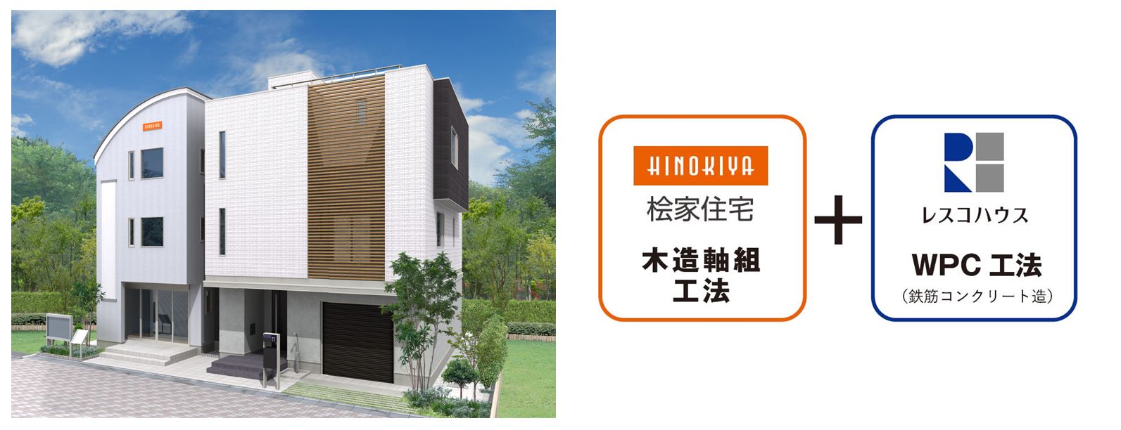 木 と コンクリート のいいとこどり 足立区加平に混構造の住宅展示場を出展 ヒノキヤグループのプレスリリース