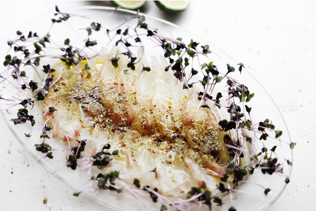 白身魚のGREENカルパッチョ