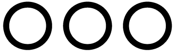 逗子コワーキングスペース〇〇〇（まるまるまる）のロゴマーク