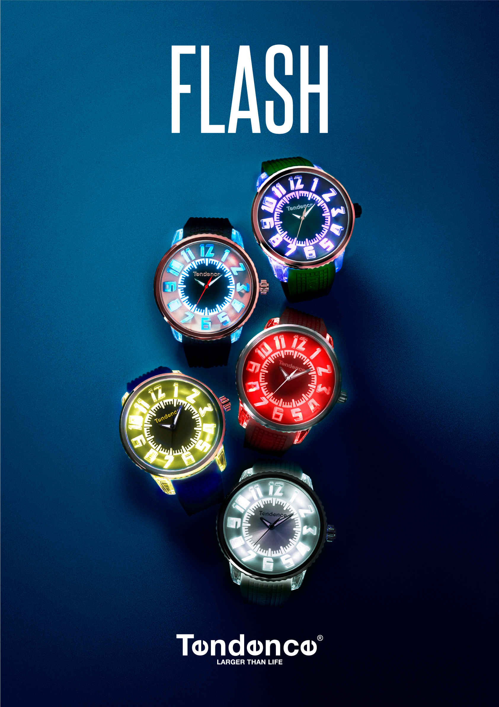 【美品】Tendence テンデンス 腕時計 FLASH フラッシュ 7色