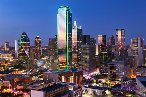 Dallasの夜景（大都会）