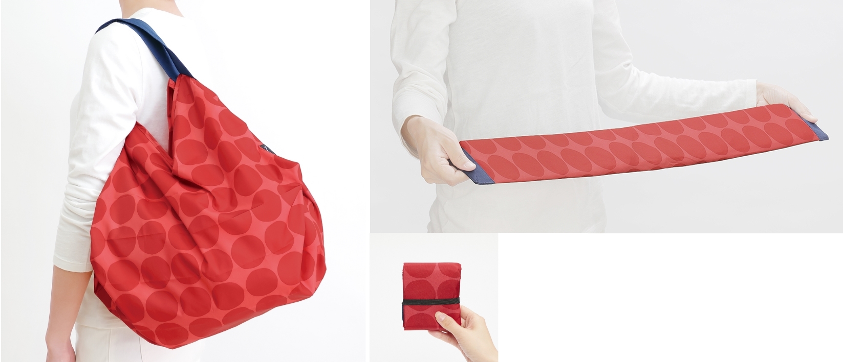 環境配慮素材を使用した 一気にたためるエコバッグ セブン アイとマーナが共同開発 セブンプレミアム ライフスタイル シュパット コンパクトバッグ 株式会社マーナのプレスリリース